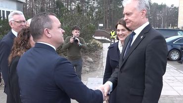 Во время визита президента Литвы в Висагинас обсуждались дороги, вопросы образования и другие  (видео)