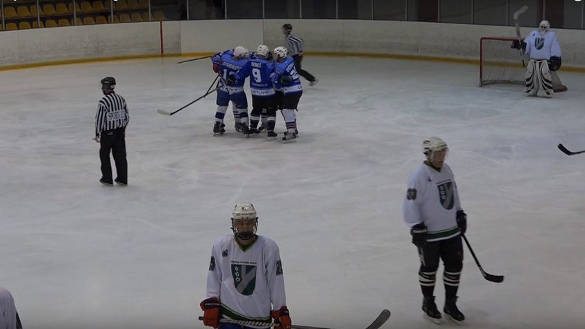 Видеорепортаж о третьей игре хоккейной команды Висагинаса на чемпионате г. Даугавпилса