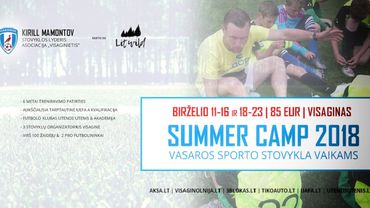 Kviečiame į vaikų sporto stovyklą  "AKSA Summer CAMP - 2018"
