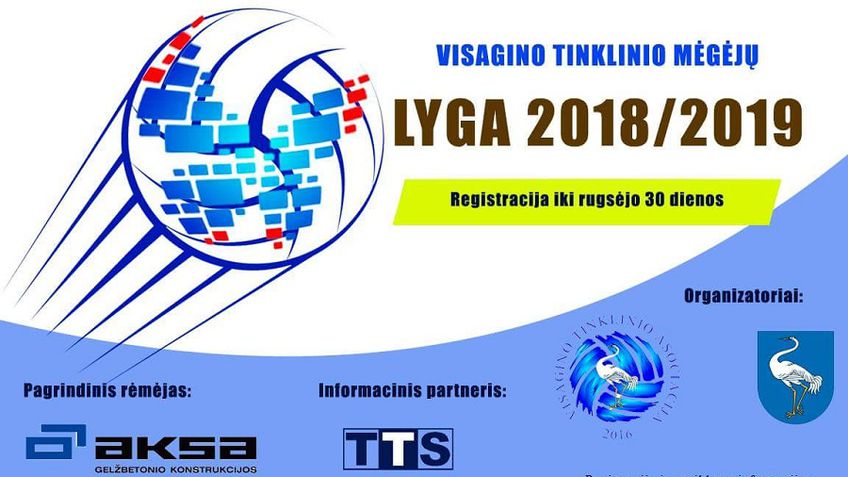 Приглашает "Висагинская лига любителей волейбола 2018/2019"