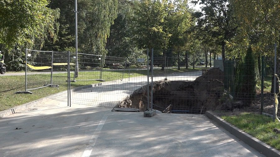 Когда закончат ремонт дороги на ул. Вильтес? (видео) - В Висагинасе