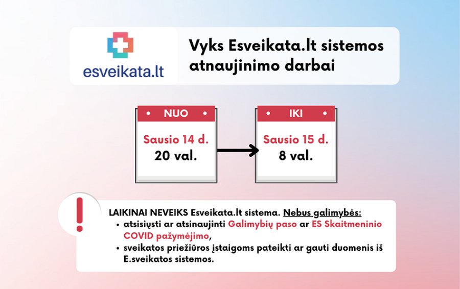 Penktadienį vakare nebus galima atsisiųsti Galimybių paso ir ES skaitmeninio COVID pažymėjimo - Lietuva ir Baltijos šalys