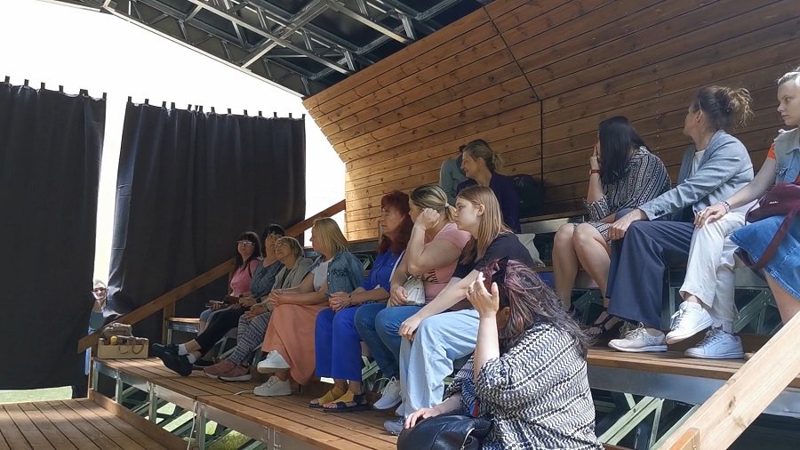 В гимназии Verdenės состоялось торжественное открытие уличного кинокласса (видео) - В Висагинасе