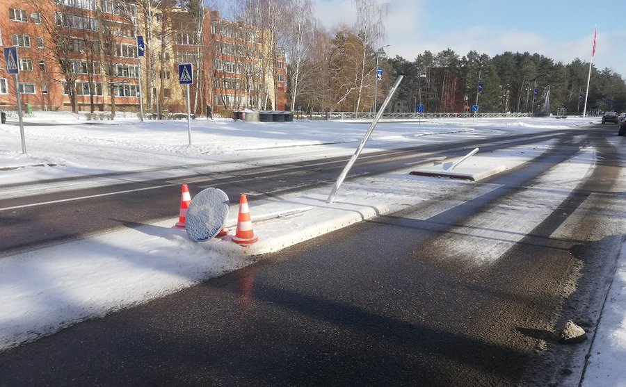 Кадр дня: "Островок в опасности" - В Висагинасе