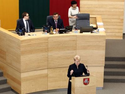 Президент Литвы: если хотим жить лучше - должны работать быстрее и больше (Годовой доклад) - Литва и страны Балтии