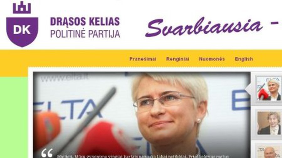 Партия «Путь смелости» в своей символике незаконно использовала Столбы Гедиминовичей - Литва и страны Балтии