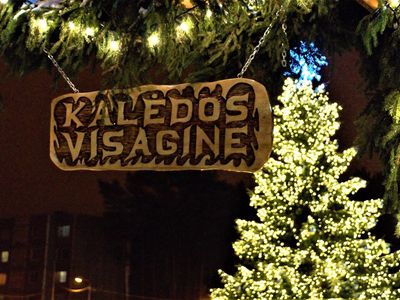 Награждение всех, кто украшал город к Рождеству и Новому году (Видео) - В Висагинасе