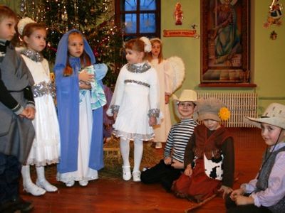Рождественская елка в храме св. вмч. Пантелеимона                                                                                                      - В Висагинасе