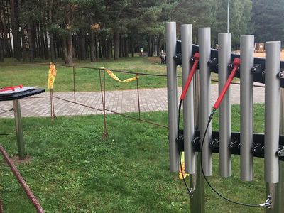 На берегу озера Висагинас новое, доступное для всех, развлечение (Видео) - В Висагинасе