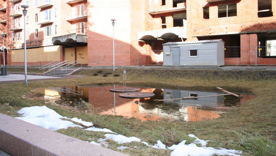 Кадр дня. Не хватает только фонтана - В Висагинасе