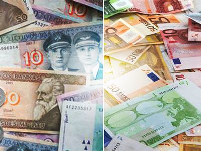 После введения евро в Латвии выяснилось, что для Литвы лит - бремя - Литва и страны Балтии