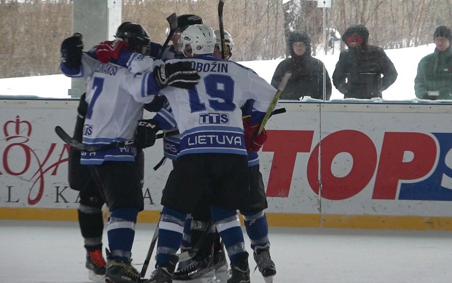 Хороший результат висагинских хокеистов (видео) - В Висагинасе