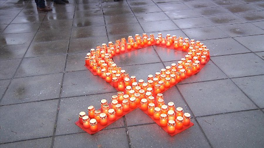 «Марш свечей» в знак солидарности - В Висагинасе