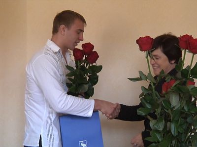 Чествование висагинских спортсменов - В Висагинасе