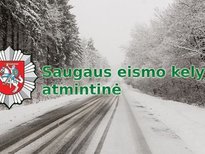 Памятка о правилах дорожного движения и о безопасности на дорогах - В Висагинасе