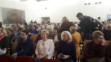 Висагинские бастующие педагоги приняли участие в съезде учителей в Вильнюсе