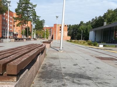 Во что превратили гранитное покрытие? Обилие торговых точек не способствует чистоте - В Висагинасе