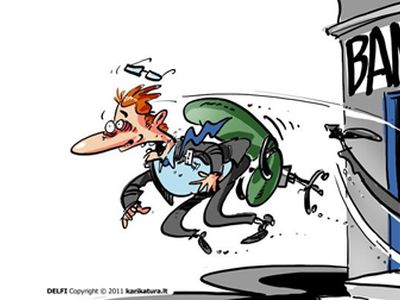 Банки отказываются от работников - Литва и страны Балтии