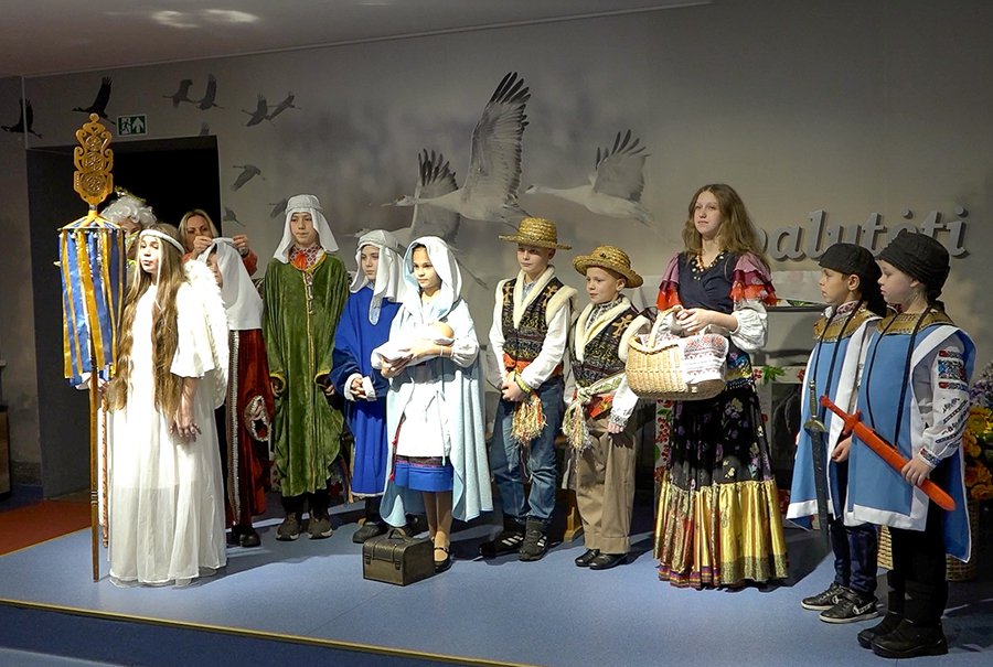 Живой вертеп продолжает традиции (видео) - В Висагинасе