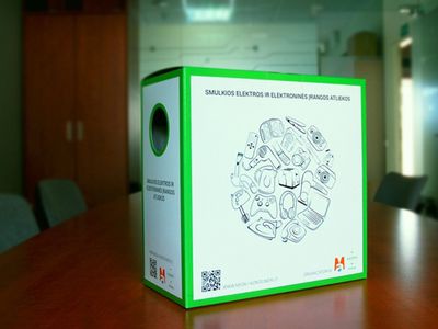 Gyventojams bus išdalinta 100 tūkst. dėžučių elektronikos atliekoms rūšiuoti - Visagine