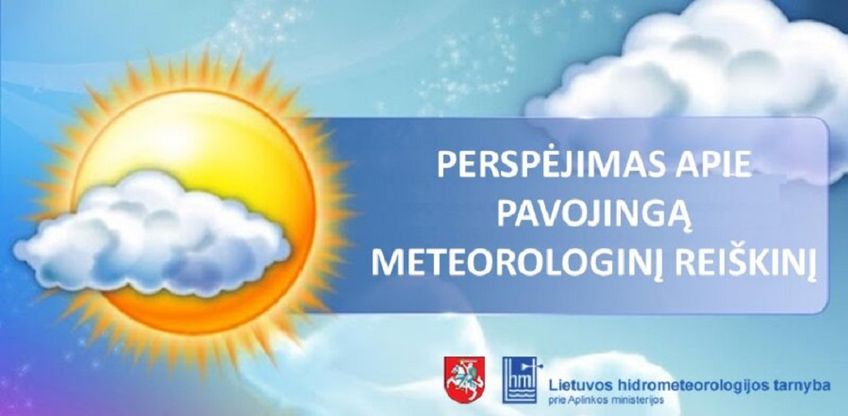 Perspėjimas apie pavojingą meteorologinį reiškinį – perkūniją