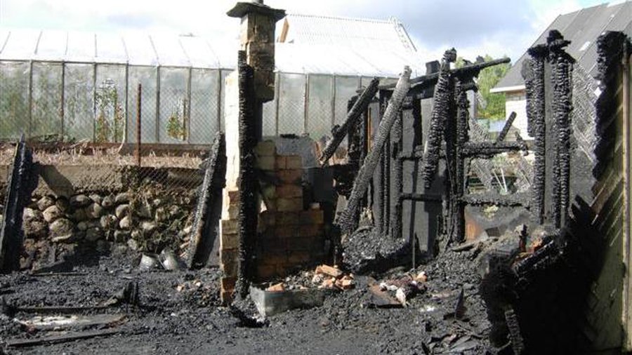 Пожары в садовых обществах - В Висагинасе