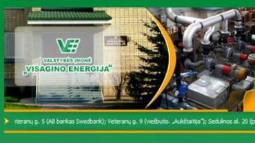 Informuoja VĮ „Visagino energija“