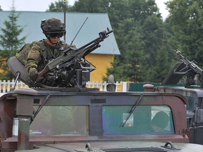 В Ионавском, Кайшядорском и Электренском районах будут тренироваться солдаты батальона НАТО - Литва и страны Балтии