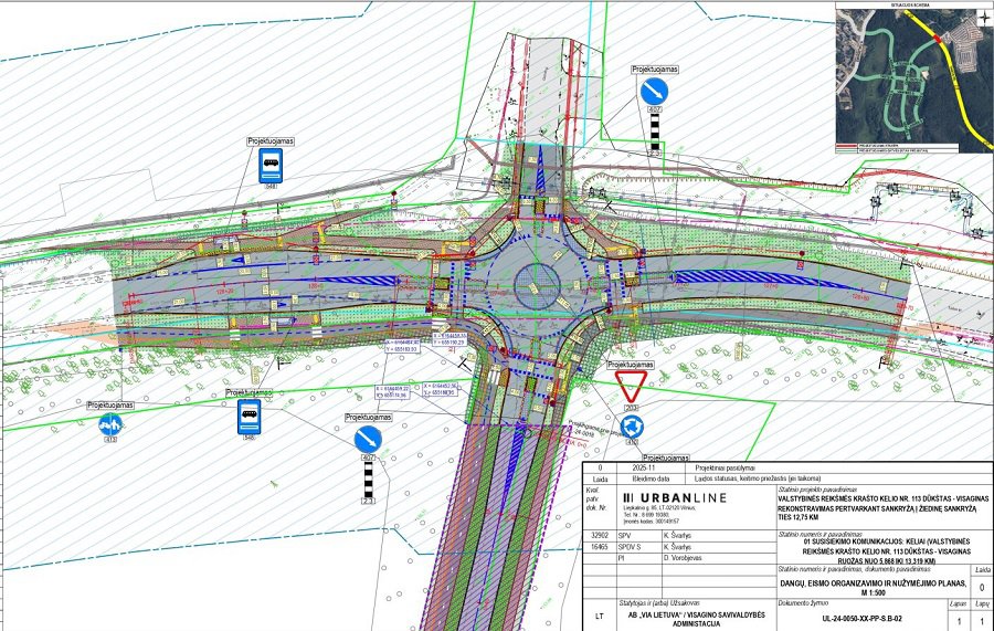 В Висагинасе планируется построить новое кольцо, которое соединит квартал индивидуальных домов с городом - В Висагинасе