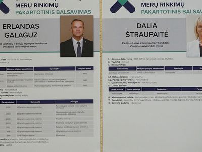 Повторный второй тур выборов мэра Висагинаса состоится 7 мая - Выборы 2023