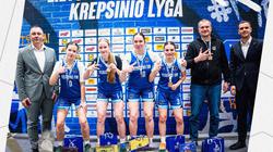 Баскетболистки Висагинской школы баскетбола завоевали историческую бронзу чемпионата Литвы