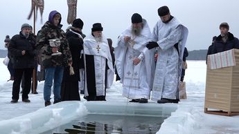 Праздник Крещения в Висагинасе (видео)