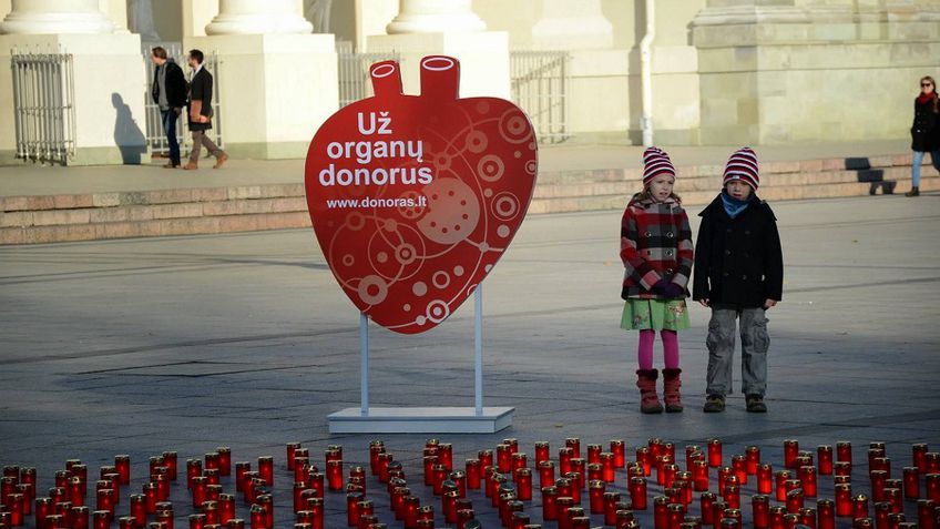 1607 organų donorams bus uždegtos „Gyvasties“ žvakelės
