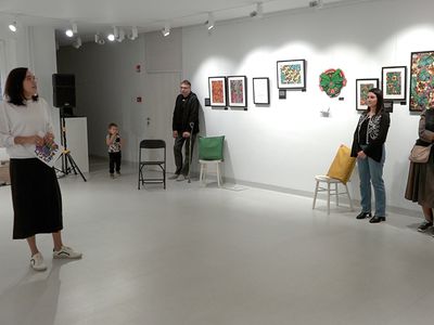 Творчество, рожденное после инсульта (видео) - В Висагинасе