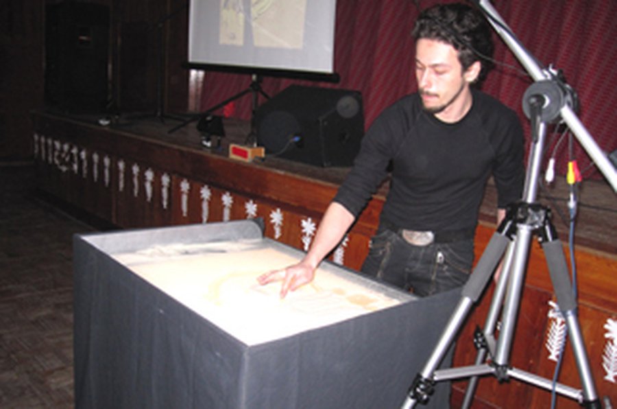 Волшебство песочной анимации - В Висагинасе