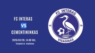 В эту субботу, 28 марта приглашаем на первый матч висагинского ФК "ИНТЕР"