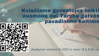 Самоуправление ждет от жителей предложений о переименовании улицы Tarybų