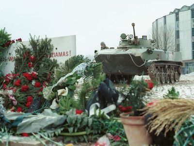 В День защитников свободы Литвы
                                                 - В Висагинасе