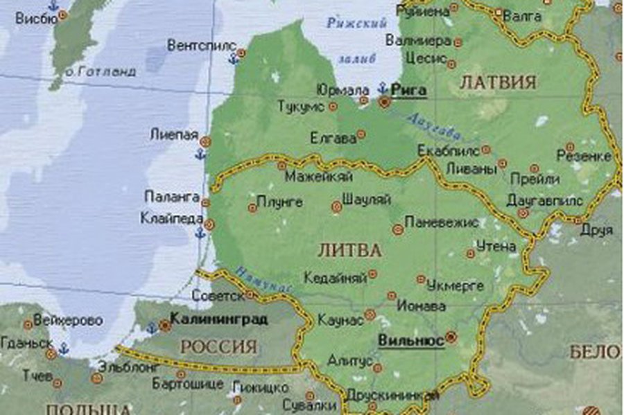 В Литву с официальным визитом прибыл президент Латвии
 - Литва и страны Балтии