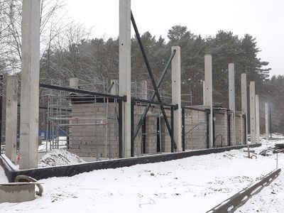 На строительстве автовокзала затишье. Определен новый срок сдачи этого объекта (видео) - В Висагинасе