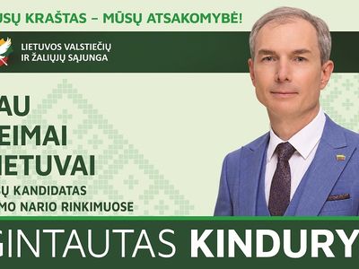 Gintautas Kindurys: «Jūsų balsas – tai sprendimai, lemiantys mūsų krašto ateitį!» - Seimo rinkimai