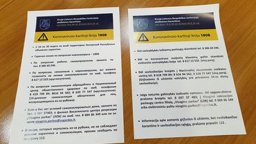 Informaciniai plakatai - kiekvienoje laiptinėje