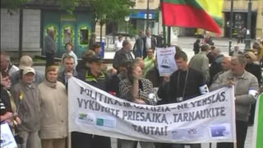 Премьер не боится протестов, но предупреждает  - Литва и страны Балтии