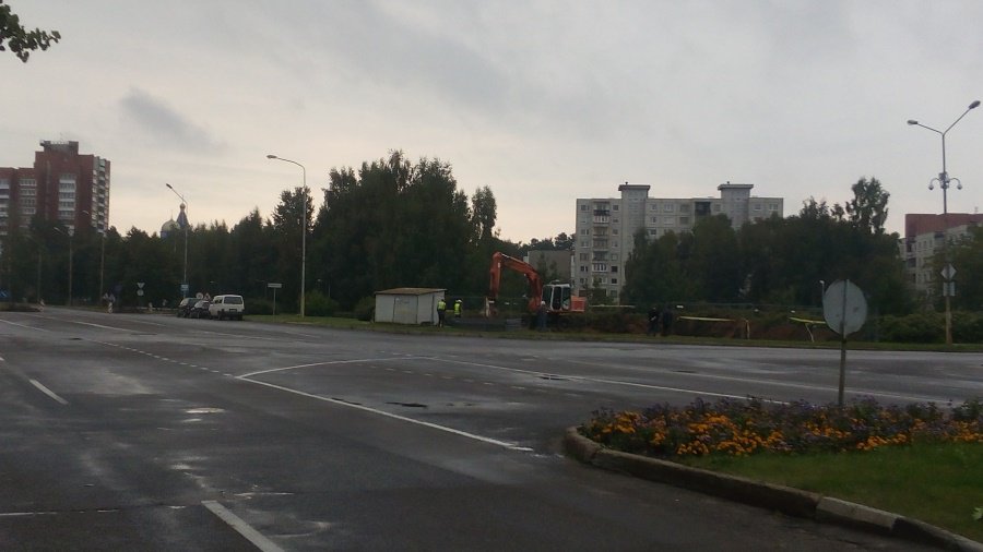 На проспекте Тайкос начался ремонт дороги - В Висагинасе