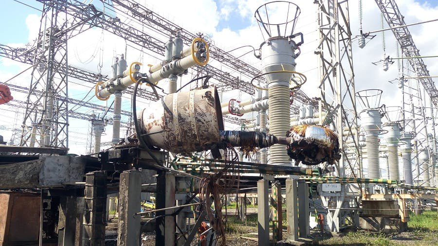 ЧП на подстанции ОРУ возле ИАЭС - В Висагинасе