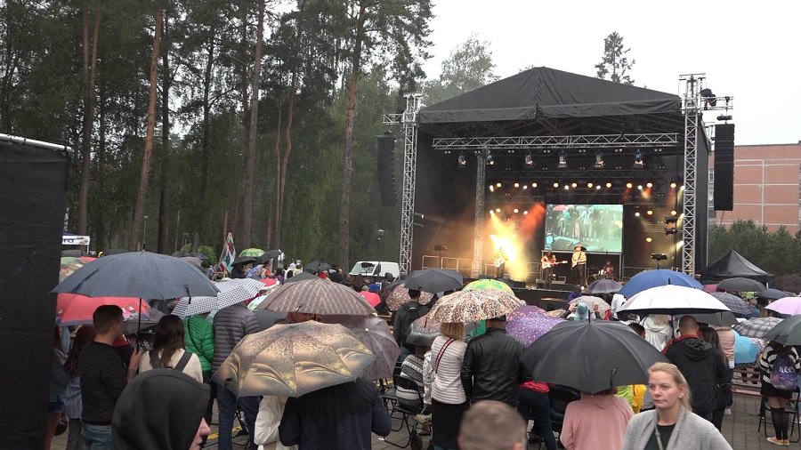 Висагинас отметил 46-й день рождения. Мозаика праздника (видео) - В Висагинасе