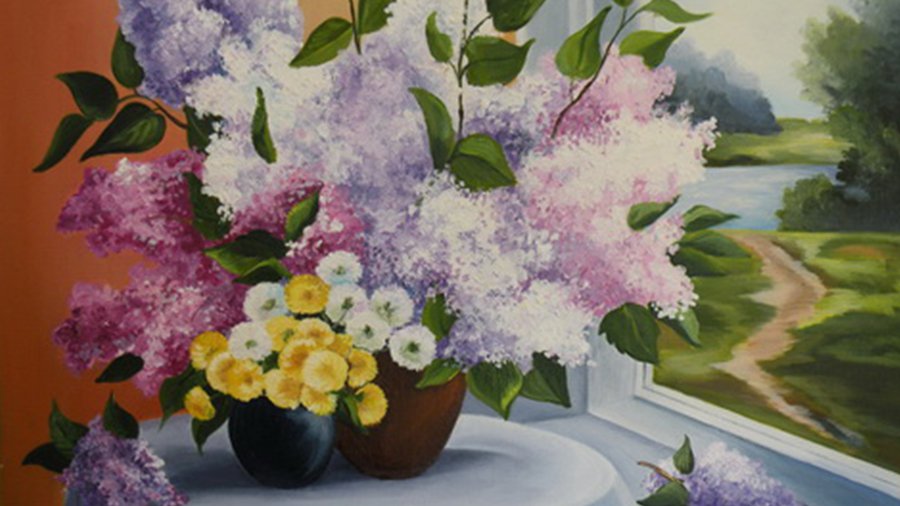 Выставка клуба молодых художников «PALETĖ» - В Висагинасе