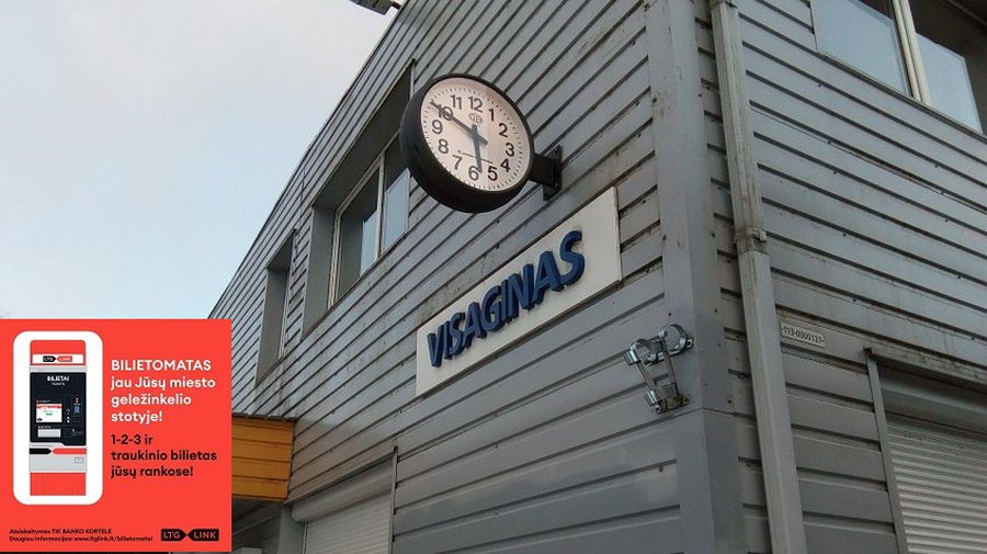 На железнодорожном вокзале Висагинас начали работать билетные автоматы «LTG Link» - Новости регионов