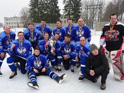 Висагинская хоккейная команда стала чемпионом Аукштайтийской лиги! - В Висагинасе