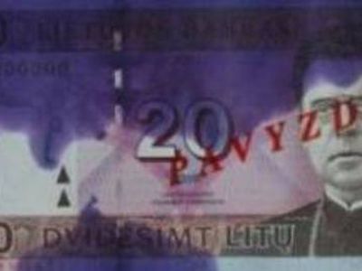 Gyventojai perspėjami neimti dažais sulietų banknotų                                                                 - Įvykiai ir kriminalas
